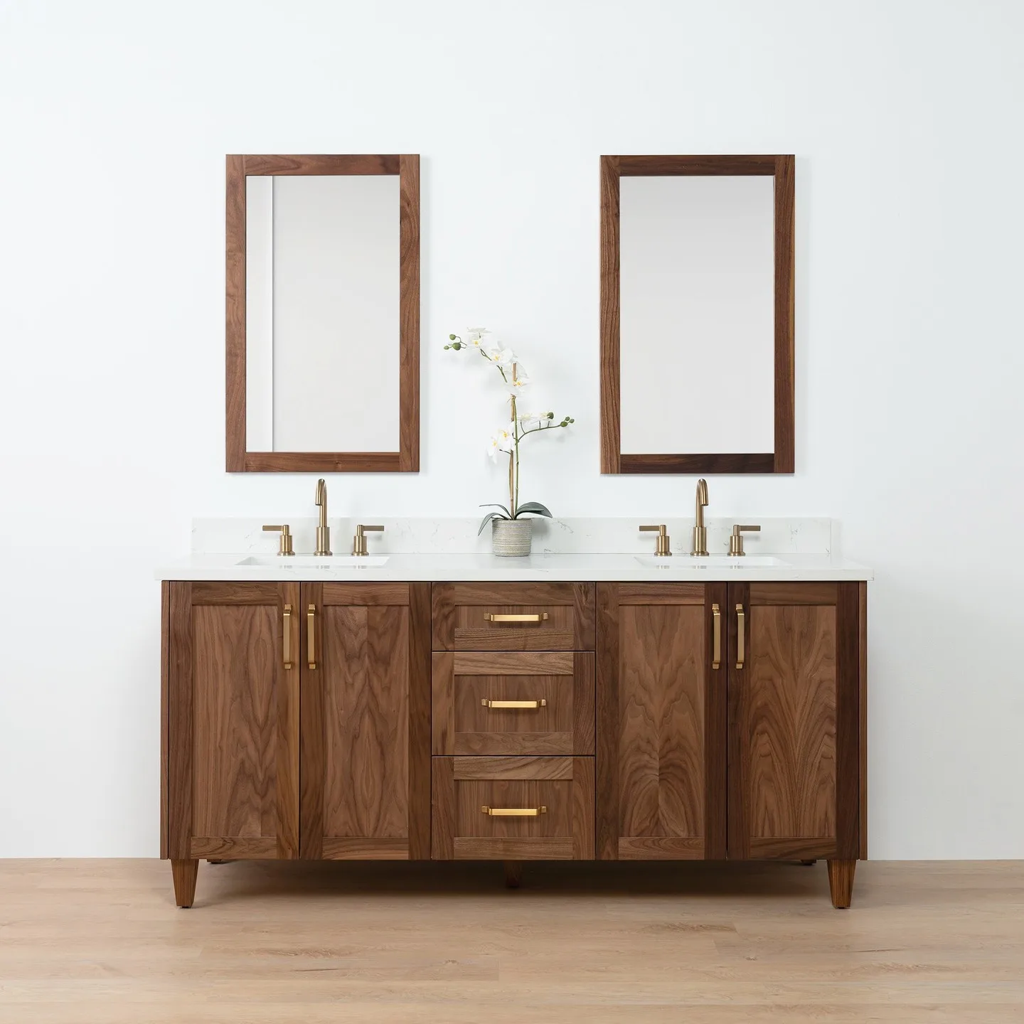 60 Inch Double Wash Basin Bathroom Cabinet,stone Top Antique Wooden Bathroom Vanities with Sink and Mirrors Customizable