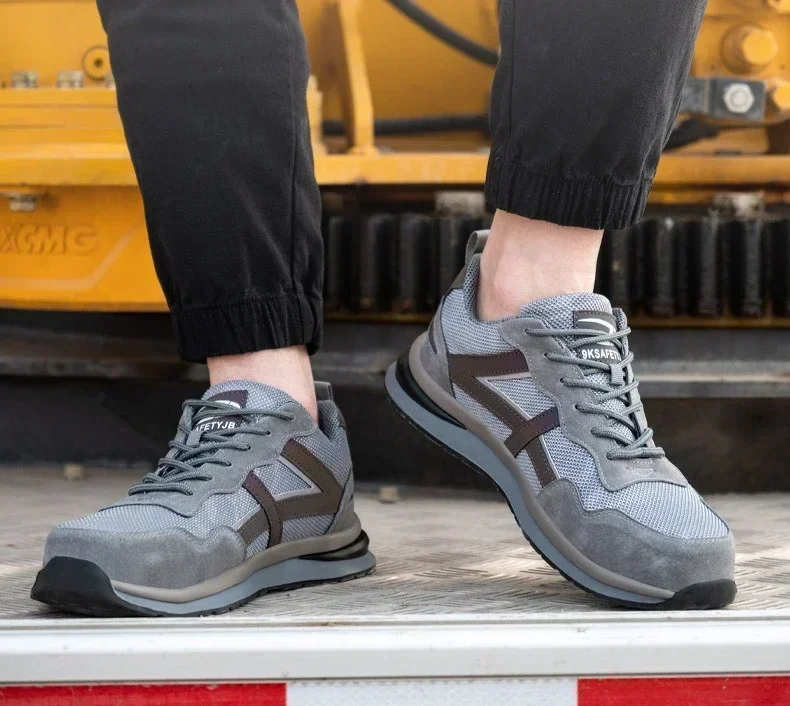 

DurableAnti-smashing And Puncture-proof Steel Wrapped Toe Men's Summer Breathable Protective Shoes One Piece Dropshipping