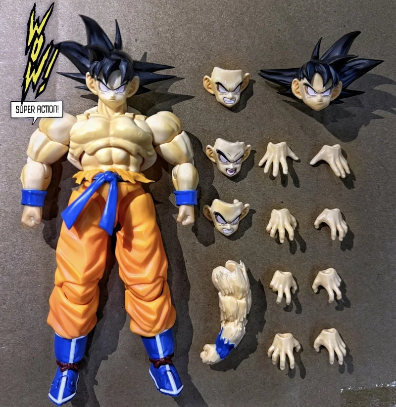 لعبة دراغون بول واو سوبر موبايل أول مبارزة سون جوكو كايوكين قبضة فارغة 1/12 أنيمي الشكل Shf دمية نموذج المرآب عدة لعبة دمية الهدايا #3