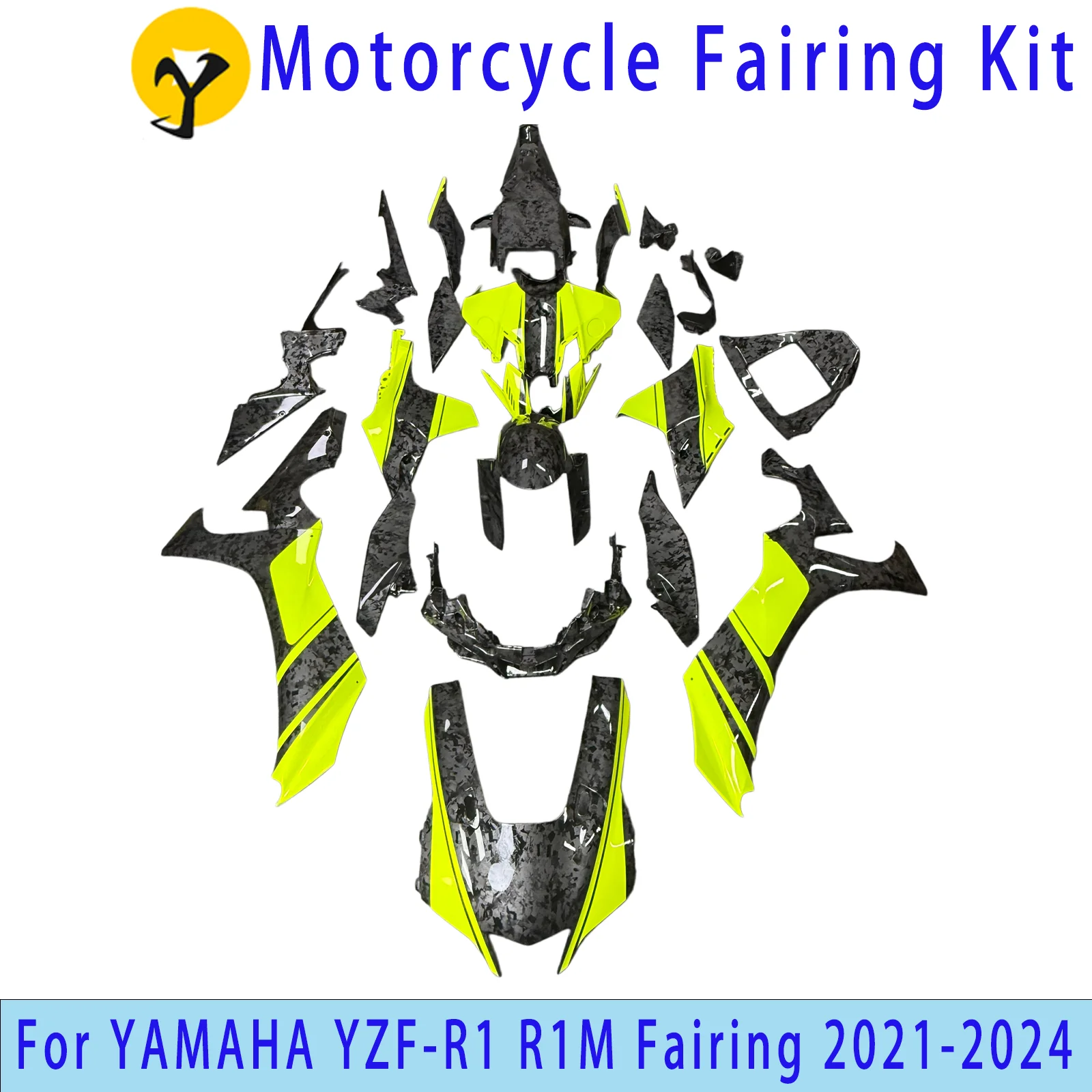 

For YAMAHA R1 YZF1000 YZFR1 YZF-R1 2020 2021 2022 2023 2024 Bodywork full fairing NEW ABS Motorcycle Fairings Kit