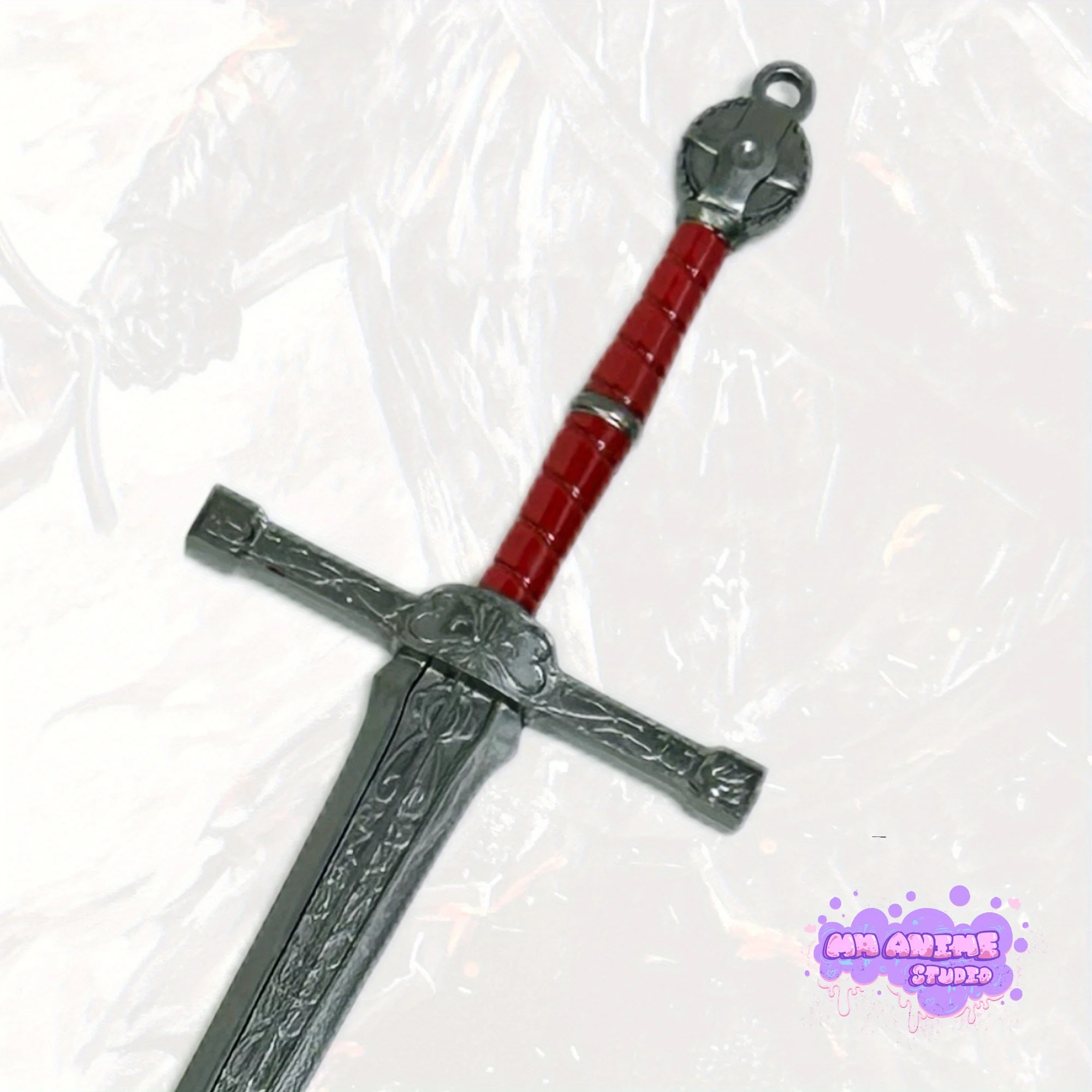 9.8 inch Elden Lordsworn's Rechte Zwaard Metalen Katana Zwaard Originele Samurai Sabel Ninja Mes Cosplay Accessoires Prop Speelgoed