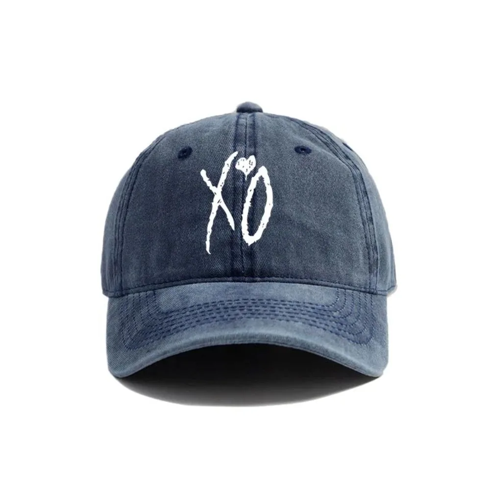 2025  XO The Weeknd Baseball Cap Distressed Hats Cap Men Retro Outdoor Summer Adjustable Dad Hat  Fashion