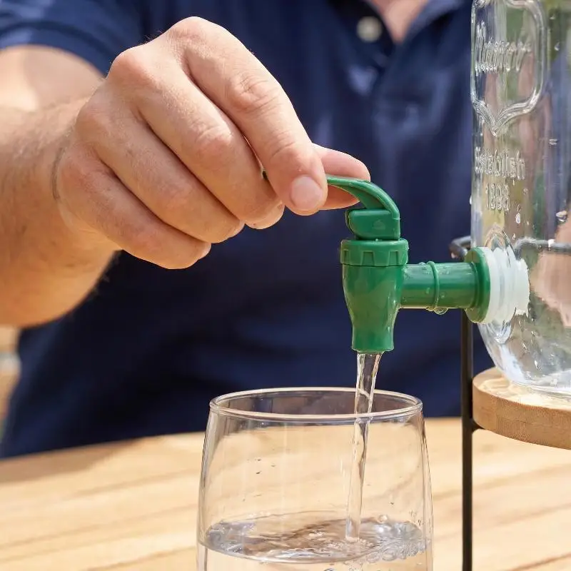 【L】1/5Pcs Glass Bottle Jar Barrel Water Tank Faucet 17mm PP Grain Leak Proof Faucet Water Tap With Filter Valve Water Dispenser