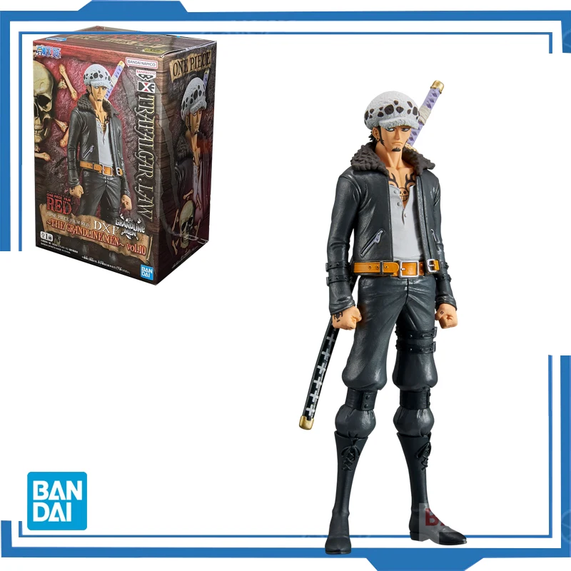 Bandai Original Banpresto Anime One Piece DXF RED Trafalgar Law PVC Action Figure Model Collection Toy birthday christmas gift