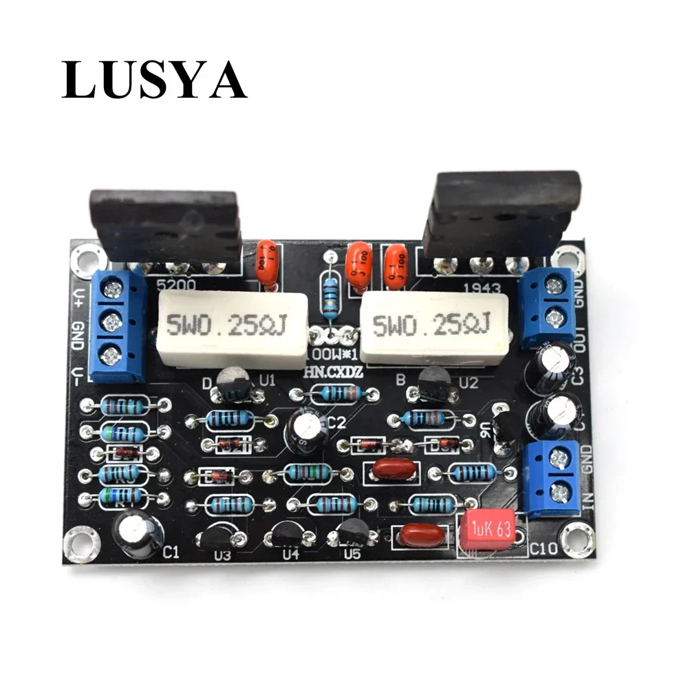 Lusya-placa amplificadora de Audio HIFI, Canal Mono 2SC5200 + 2SA1943, 100W, DC 35V, C1-001