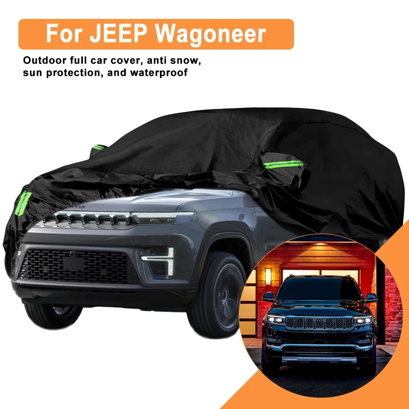 

Full Car Cover for JEEP Wagoneer Outdoor Use - Waterproof Snowproof Sunshade, Winter & Summer Auto Protection Accessories