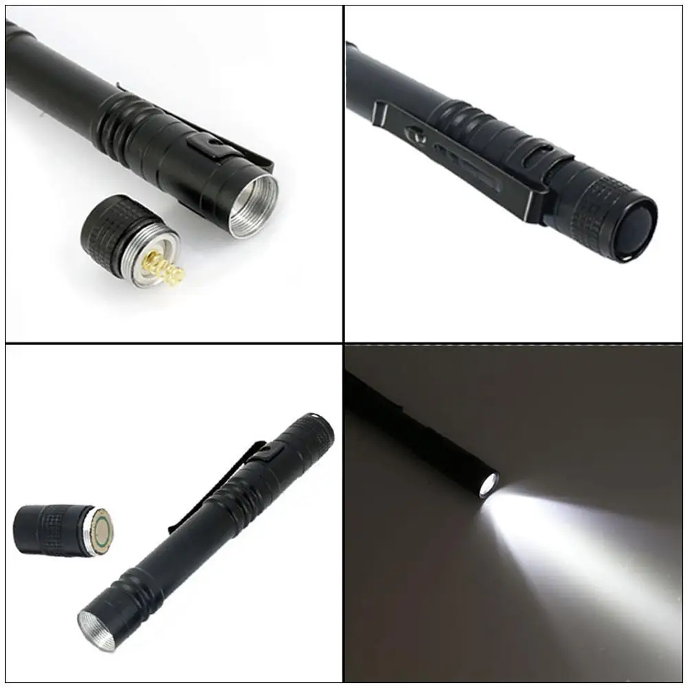  LED Flashlight Waterproof Flashlight Mini Portable Pen Light For The Dentist Outdoor Camping Fishing Work Light Lamp