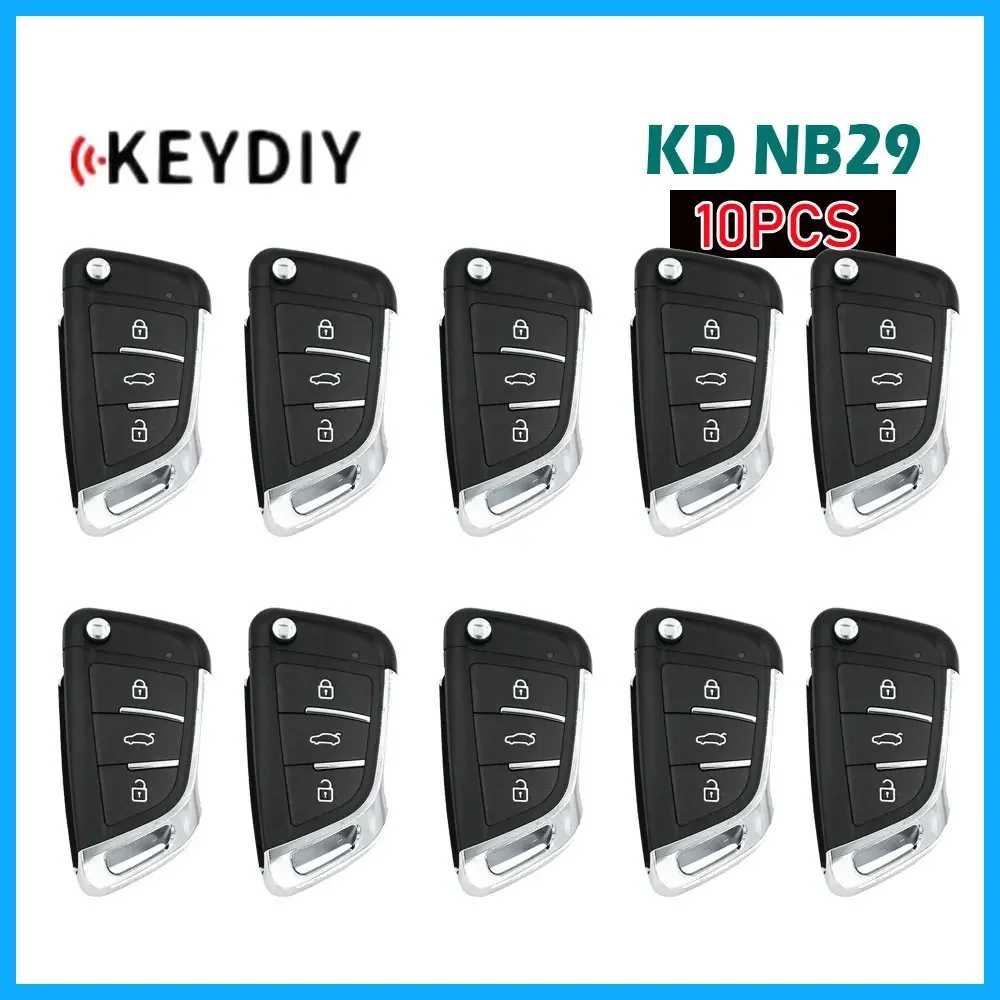 

10pcs KEYDIY NB29 Multi-functional Car Remote Key 3 Buttons Car Remote Key for KD900/MINI/KD-X2 Key Programmer NB Series Car Key