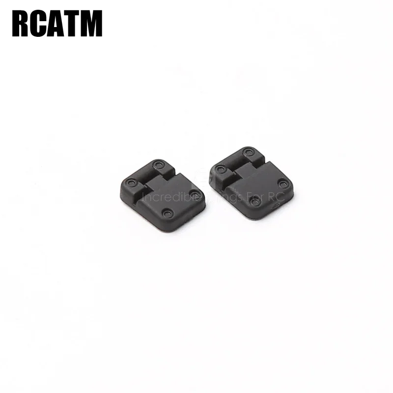 2 Pcs Simulation Rubber Door Hinge Hinge Simulation Model Rock Crawler Decorative Parts for 1/10 RC Crawler Car Traxas TRX4