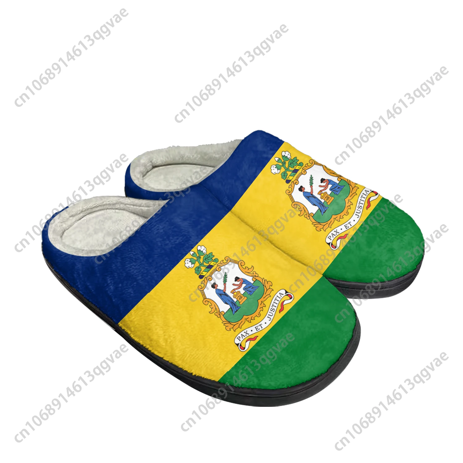 

Saint Vincent and the Grenadines Flag Home Cotton Custom Slippers Mens Womens Sandals Bedroom Keep Warm Shoes Thermal Slipper