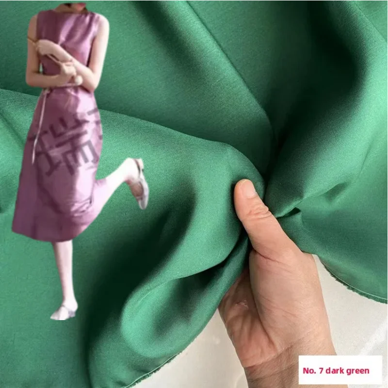 

Solid Color Atural Mulberry Silk Dupion Fabric for Comfortable DIY Sewing Dress Shirt Coat Hug Pillow Clothing Fashion Cloth