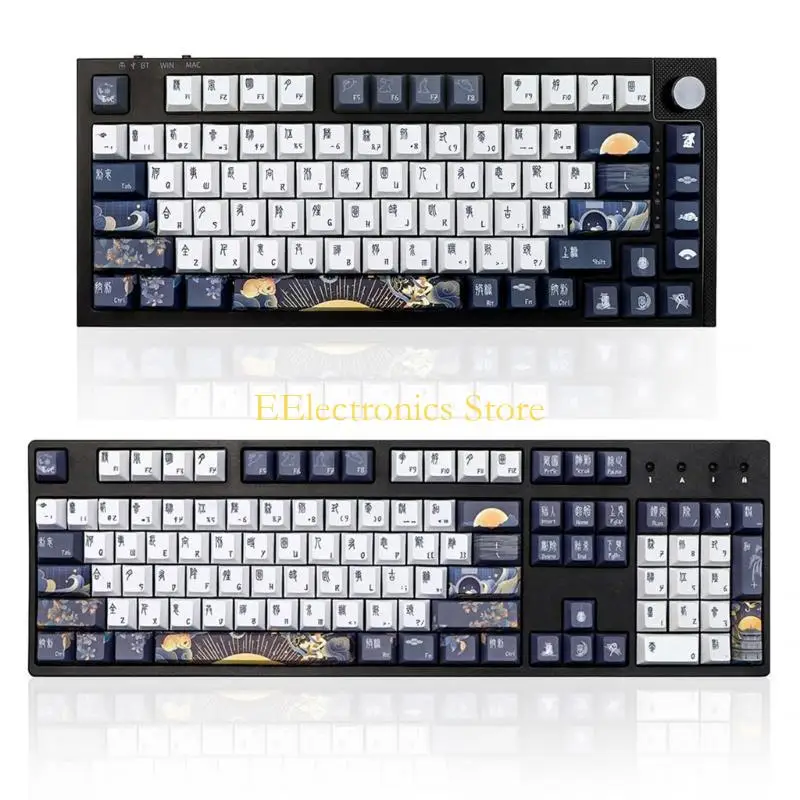 B03C 136 Keys Keycap Mechanical Keyboard Keycaps PBT Cherry Profile Key Caps For dz60/RK61/64/61/68/84/87/96/980/104/108