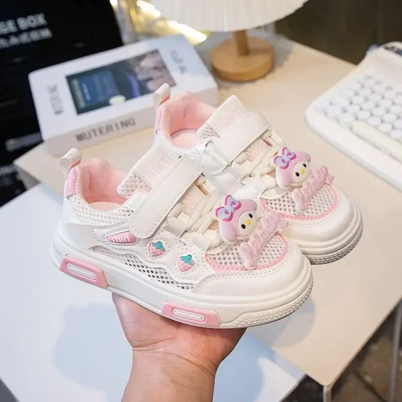 

My Melody Kawaii Anime Sanrio Ins Fashion Casual Baby Pvc Shoes Cute Children Board Sneakers Lovely Pendant Gifts for Kids
