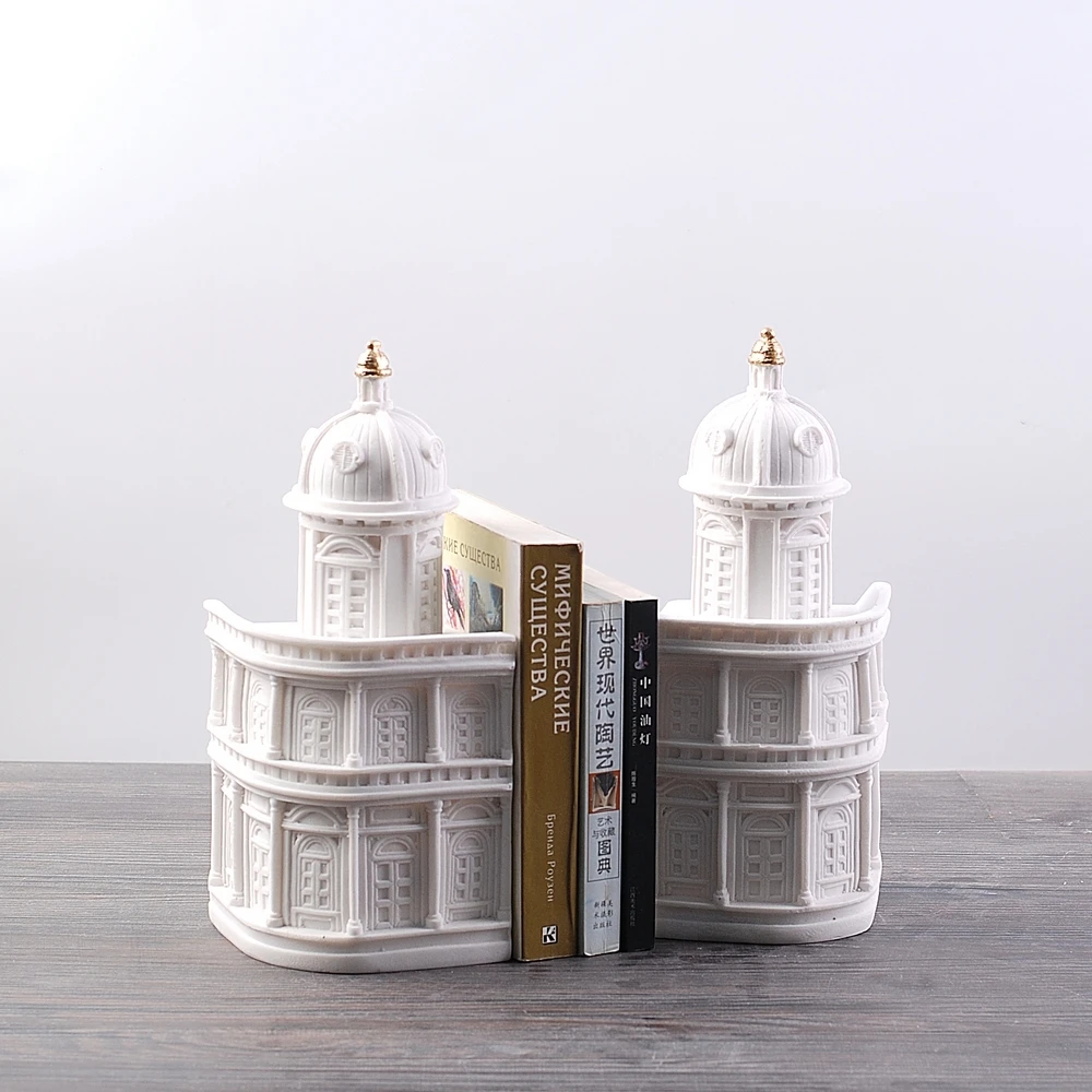 European architectural castles, books and archives, modern fashion study, desktop ornaments, design sense, decorations, model ro