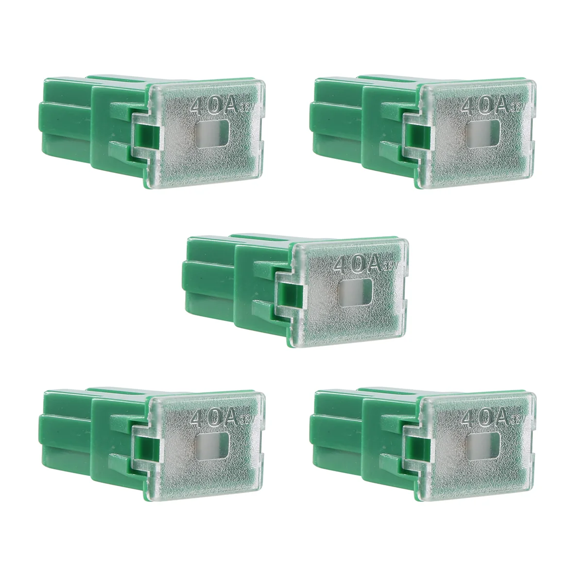 5 x Green 40A Female Plug in Blade Cartridge PAL Fuse for CarAB32