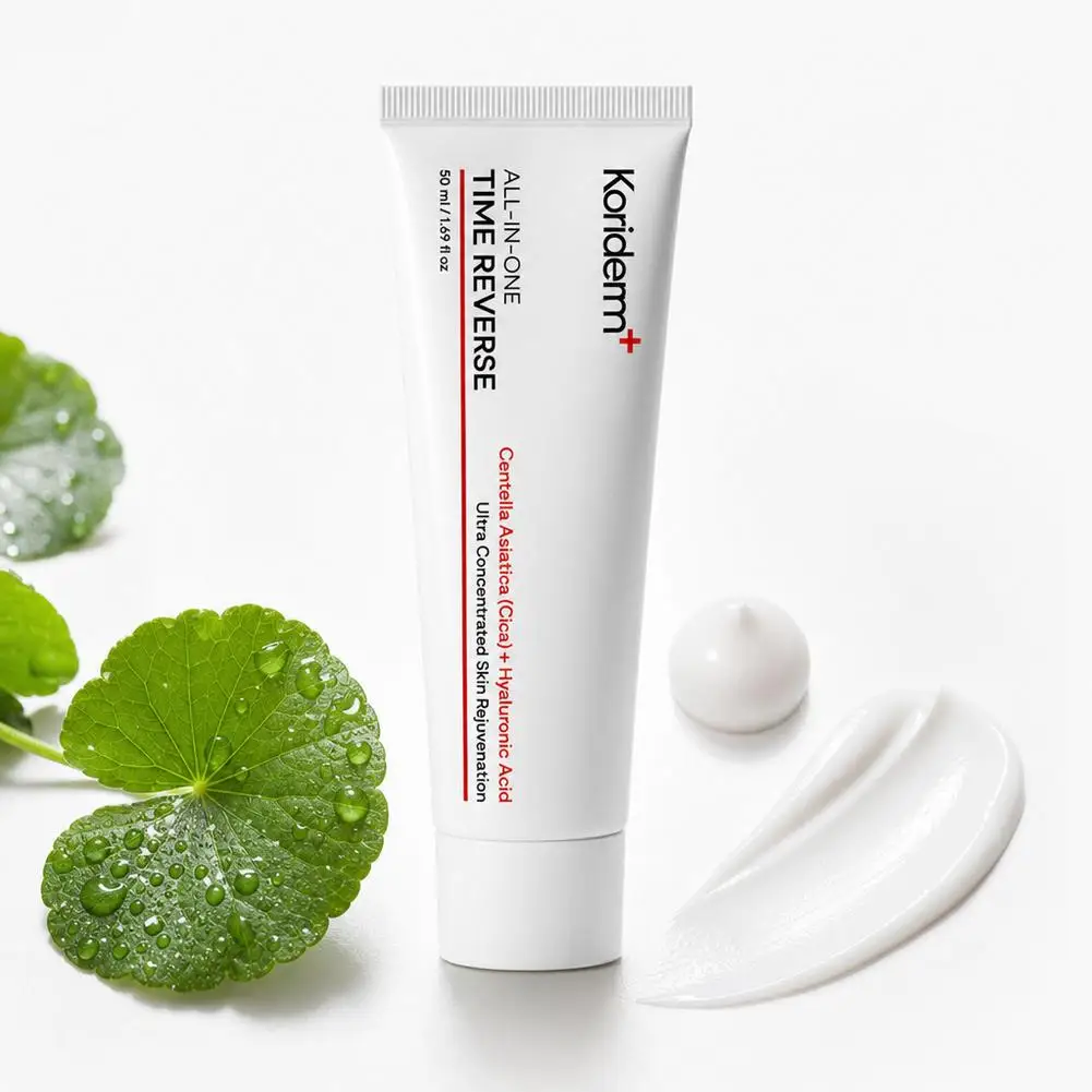 Koriderm+ Time Reversal Face Plumping Centella Asiatica Repair Cream,All-in-One Face Neck Wrinkle Bounce Cream,Korean Skin Care