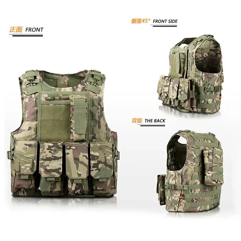 Kids Tactical Vest Combat Training Assault Plate Carrier Outdoor Hunting Airsoft CS Hunting Sport Protection Vests