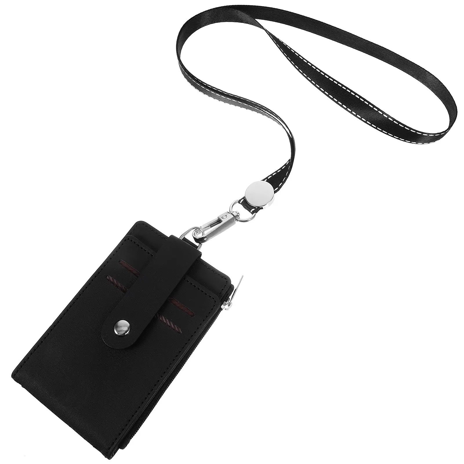 

Id Card Holder Badge Protector School Cards Keeper Anti-Scratch Cover Portable Student Teacher Business Card Sleeve Lanyard