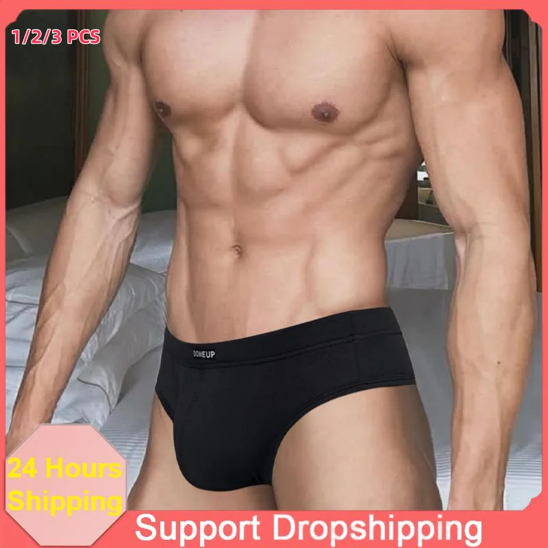 Men Briefs Quick-Dry Low Waist  Briefs Ultra-Soft Breathable Zero Binding Underpants Seamless Anti-Ride Up Underwears for Sports