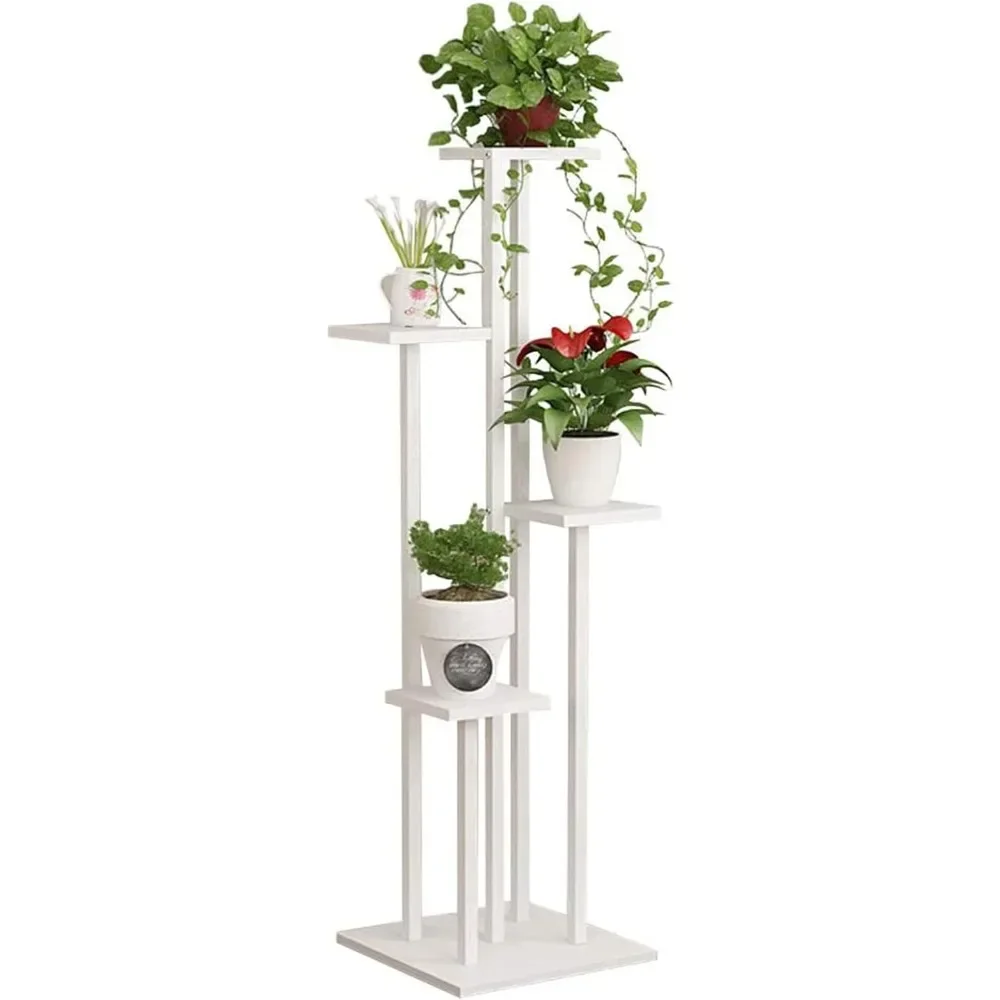 4-Tier Flower Bench Shelf - Plant Flower Stand for Indoor & Outdoor Garden Decor (140cm)