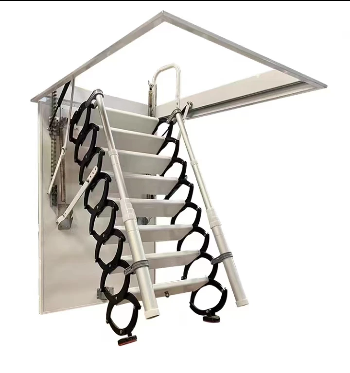 Thickened Loft Retractable Stair Household Double Folding Lifting Invisible Stretch Stair