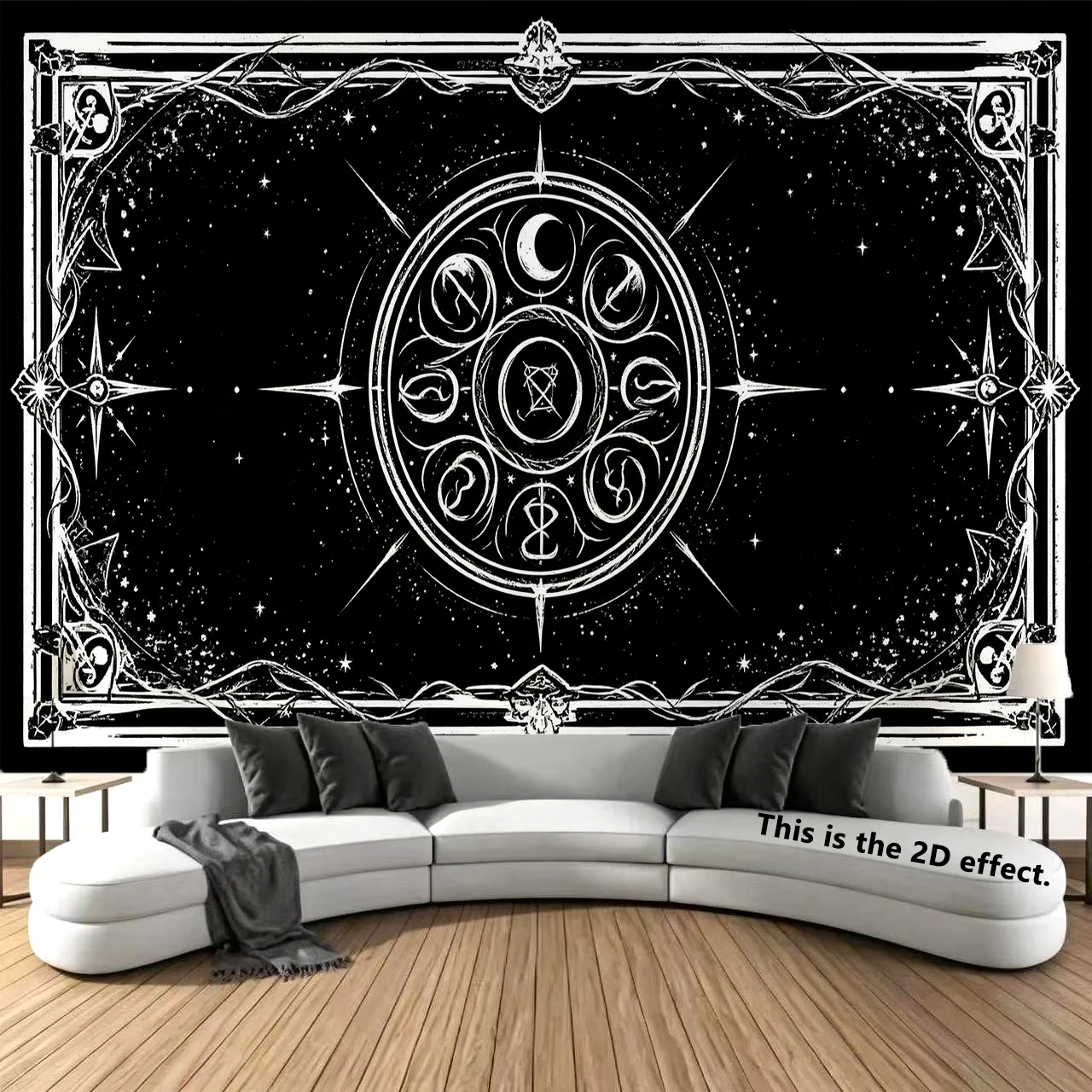 Gothic Moon Tapestry Background Cloth Hanging Cloth Bedroom Bedside Decorative Wall Cloth Dormitory Tapestry