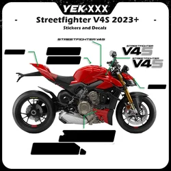 Motorcycle Fairing Shell Sticker Full Vehicle Decal Streetfighter V4S LOGO Reprint For Ducati Streetfighter V4S 2023 2024