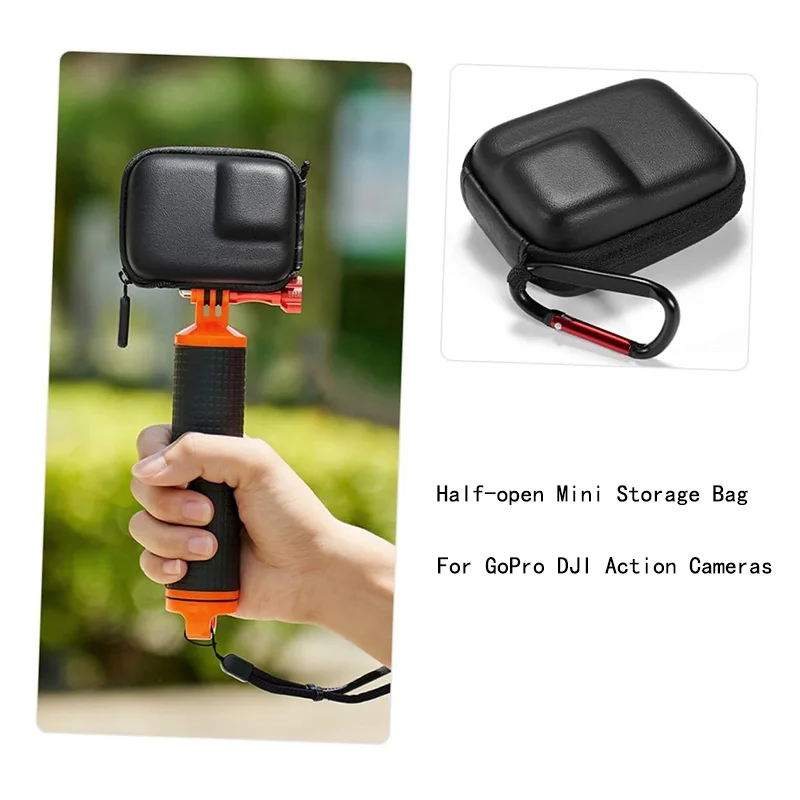 CoverJoy Half Open Bag for DJI Osmo Action 5 Pro/ 4/ 3 & GoPro Hero 10-13 Quick Access Mini Storage Case