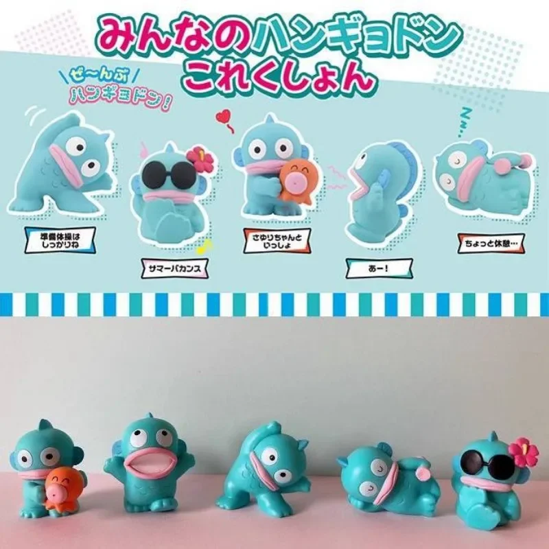 Kawaii Hangyodon Gashapon Sanrio Figures Action Figure Pvc Model Periphery Mini Ornaments Toys Gifts for Kids