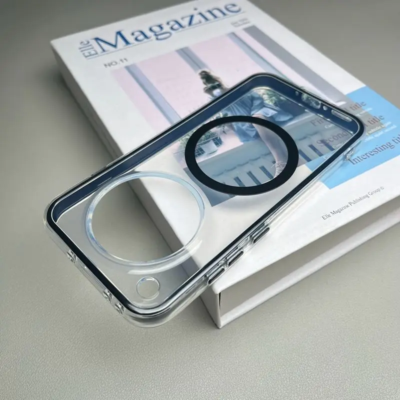 

Case For OPPO Find X 8 9 Pro Ultra Magnetic Thin Two-in-one Transparent TPU Cover For OPPO FindX8 X9 Pro Shockproof Bumper Funda