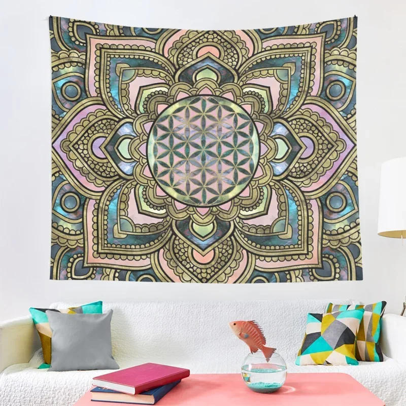 Mandala Tapestry Indian Wall Hanging Sandy Beach Throw Rug Blanket Camping Tent Travel Mattress Bohemian Sleeping Pad Tapestries