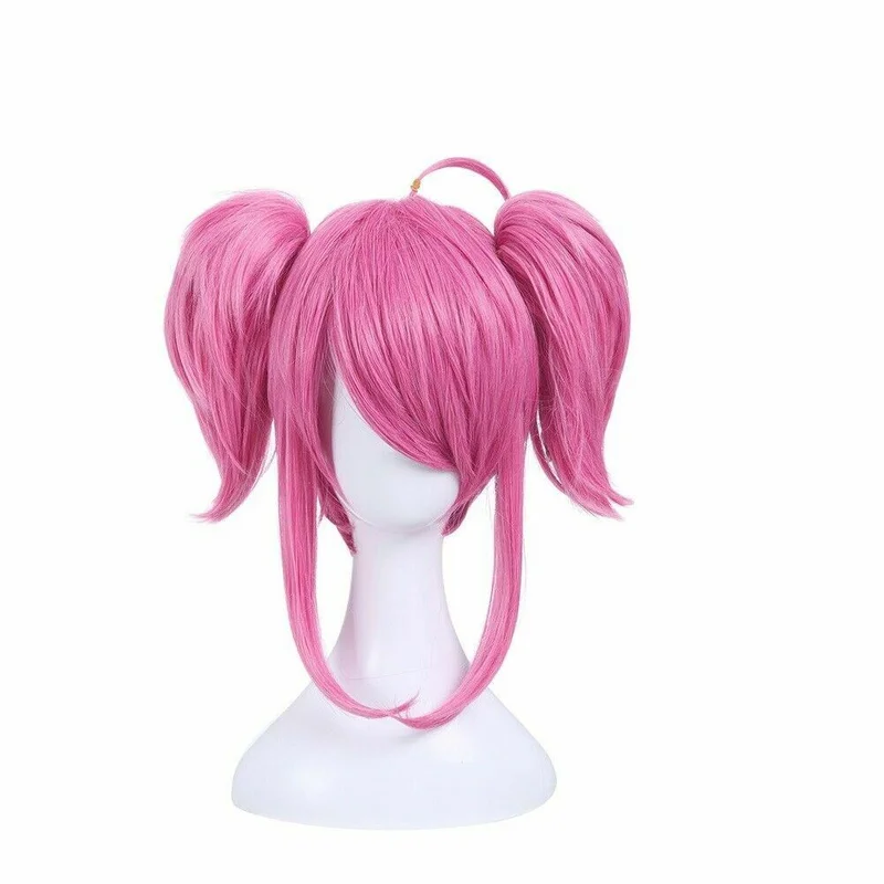 Suitable for Cosplay of The Lady of Luminosity Lux Star Guardian with Ponytail Pink Wig