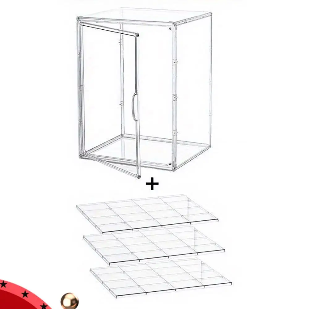 

4-Layer Bakery Pastry Display Case with Lid Transparent Cake Holder Reusable Bread Display Cabinet for Party Banquet Store Donut