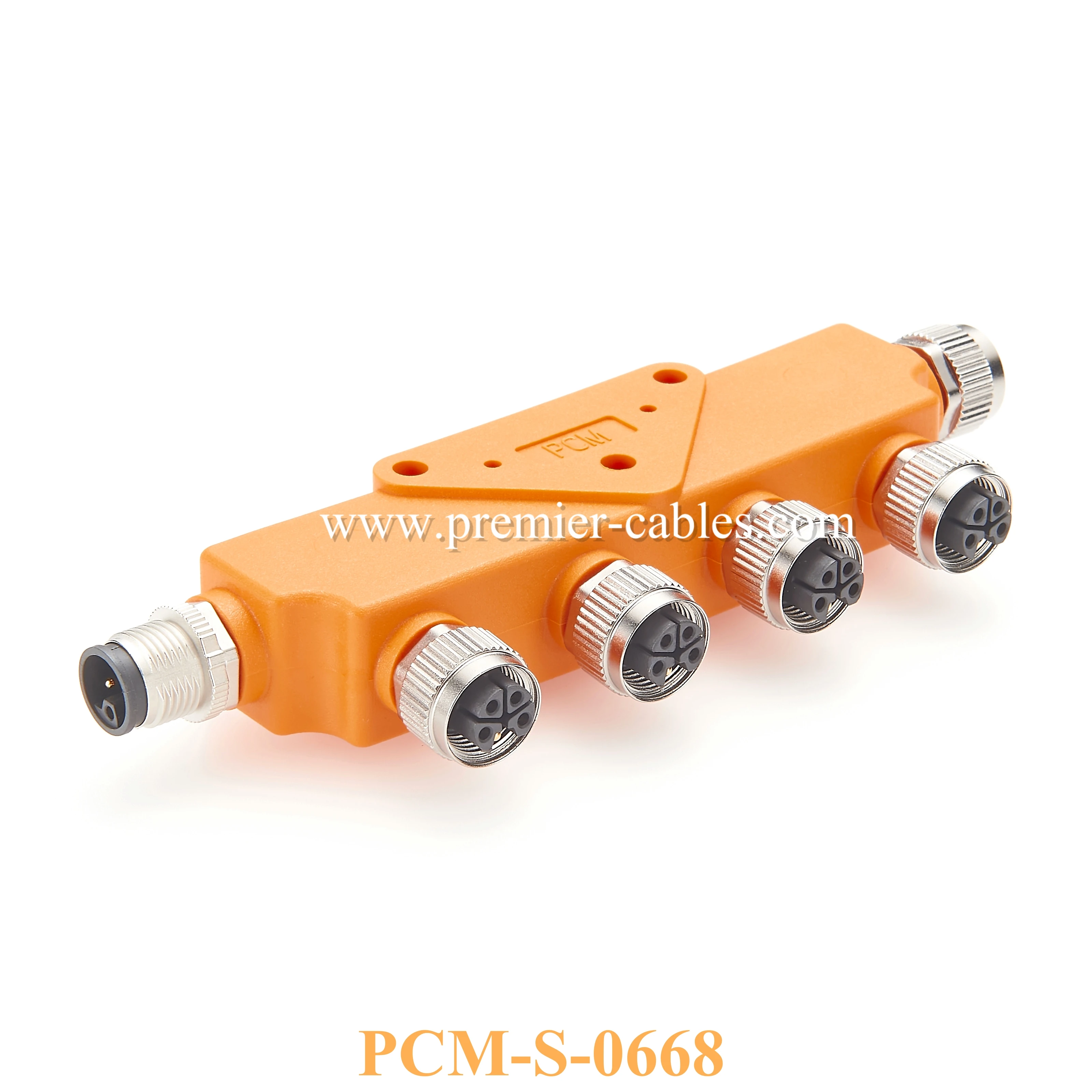 Waterproof M12 L Coding L-coded Sensor Connector M12 Power Splitter M12 Power Distributor 5-wire 4+PE 5pin Adapter Branch Cable