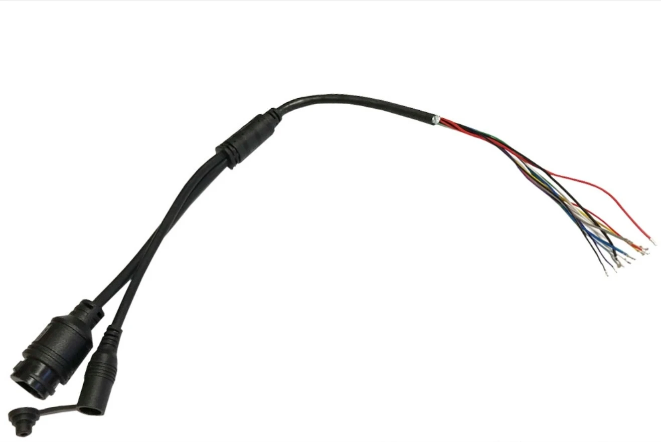 Ethernet Lan PoE Network Cable for CCTV IP camera board module  weatherproof connector  cable 12V RJ45 For dahua Hikvision Ip