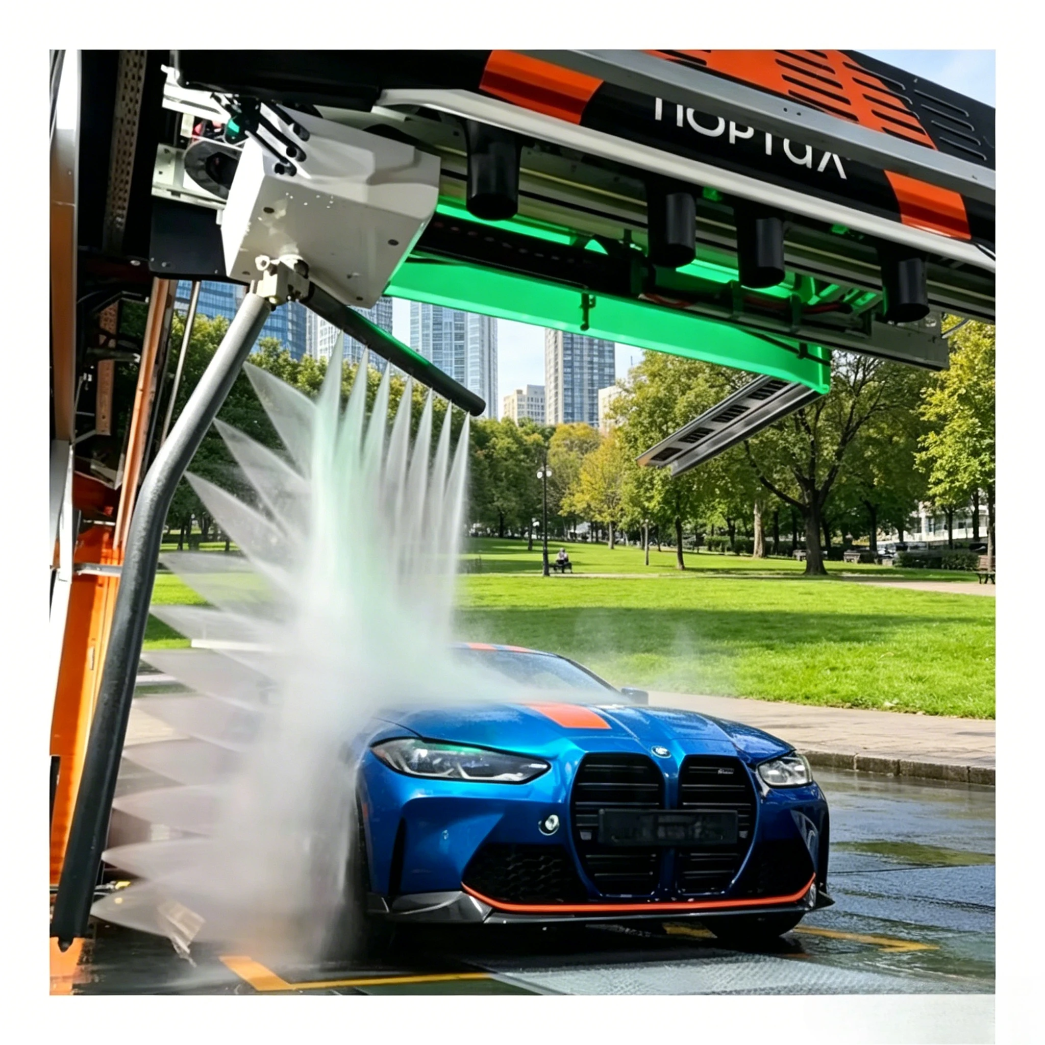 High Pressure Car Wash Machine 2000PSI Electric Power Washer 1800W Portable with Foam Cannon for Car Home Customized