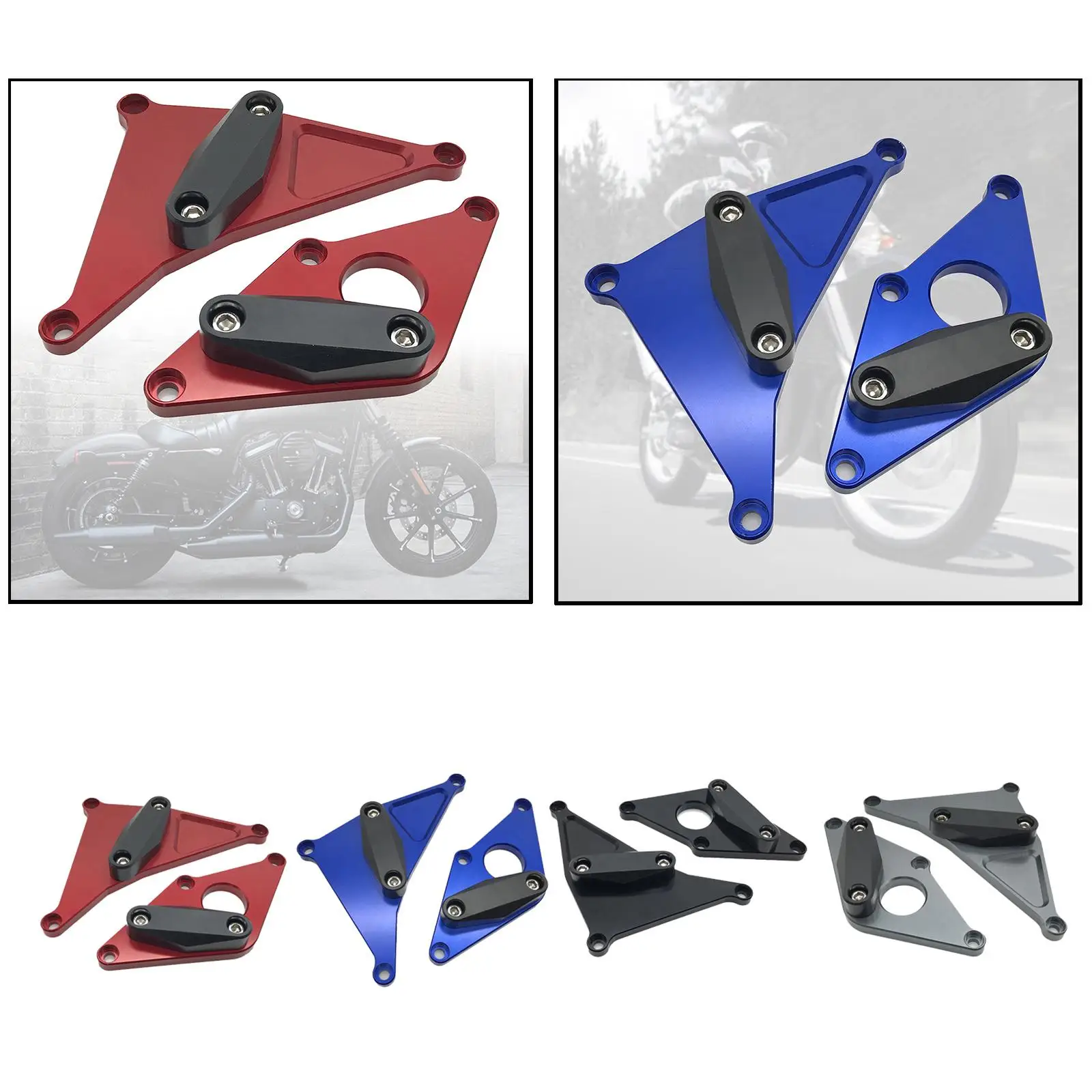 قطعتان من حاوية محرك الدراجة النارية الجزء الثابت يناسب عام 2017