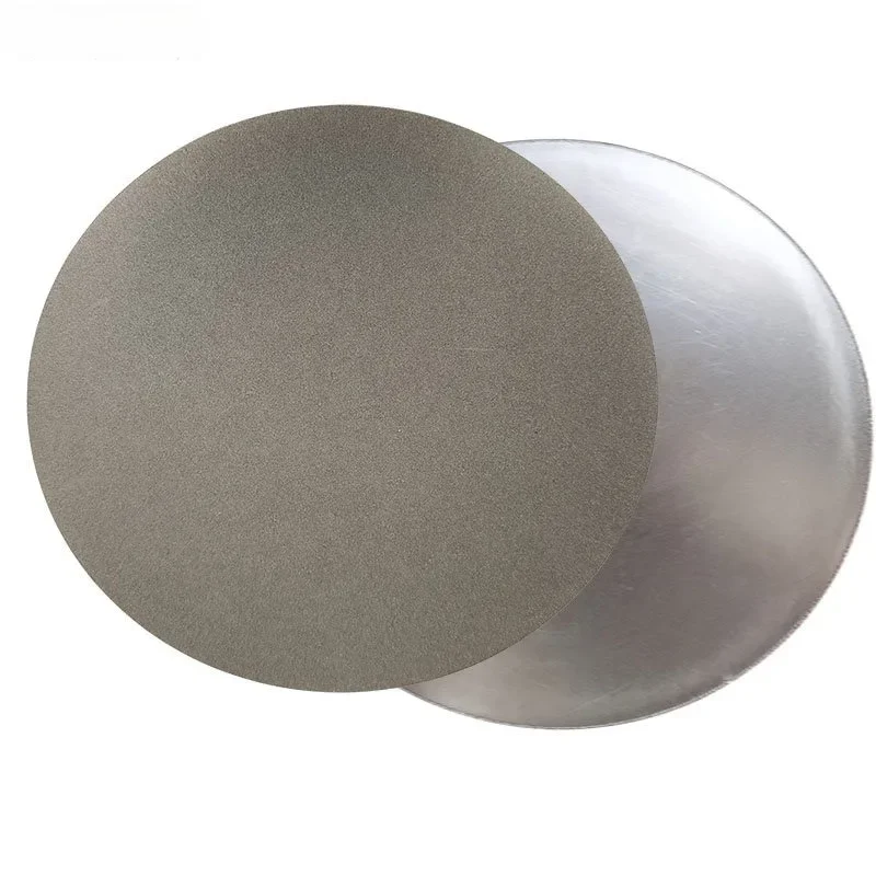 Nenhum furo central 12 "300mm Polegada grit disco de moagem de diamante rodas abrasivas revestido disco de volta plana para ferramentas de jóias de pedras preciosas