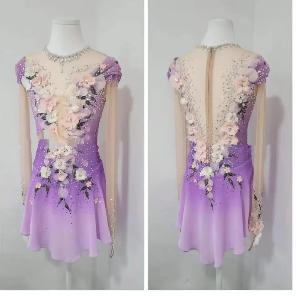 

Women's Children's Gymnastics Sportswear Dresses Figure Skating Gymnastics Acrobatics Performancewear Stage Bodysuits