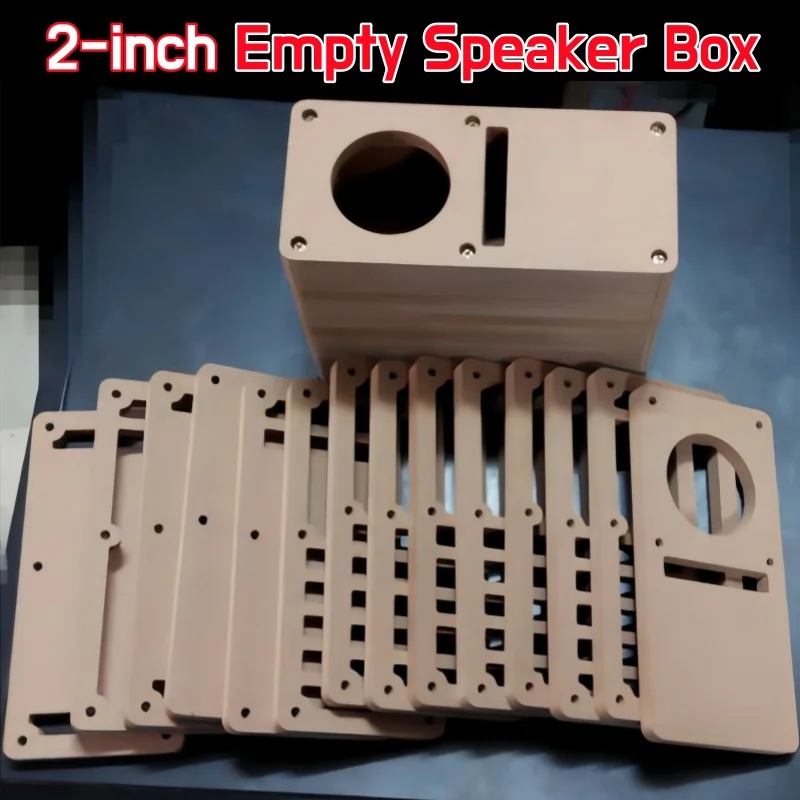 

DIY Audio Modification,2-inch Maze Speaker Empty Box,1Pcs Speaker High-density Board Housing,Passive Full Frequency Speaker Box