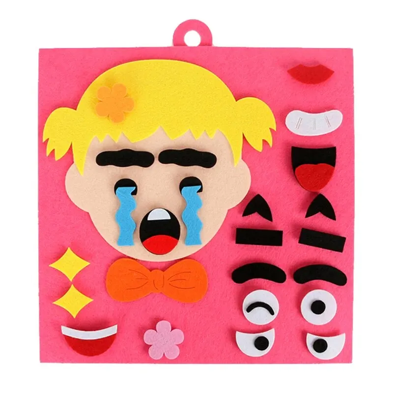 Emotions and Feelings Matching Toy Cartoon Expression Change Preschool Game Boy Girl Games For Children Aged 2 And Above