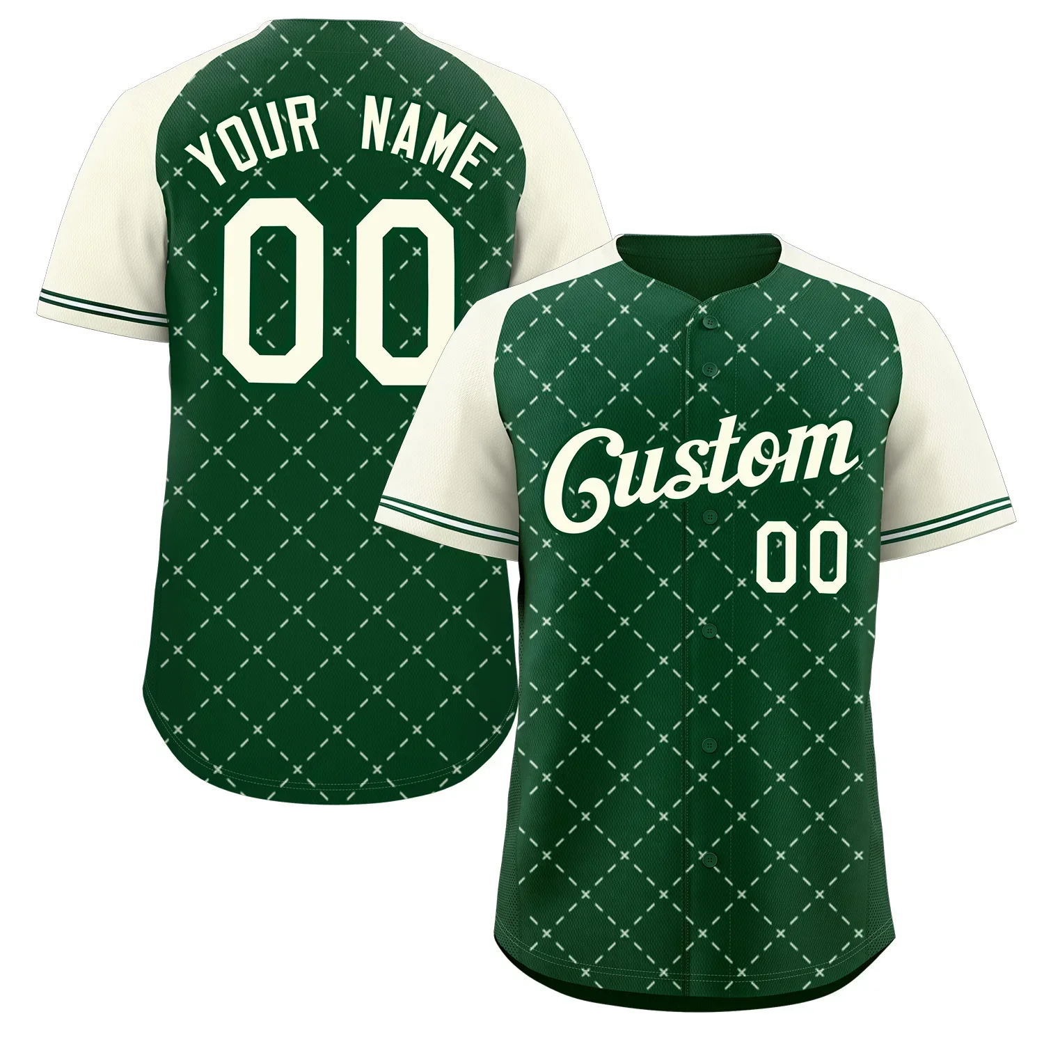 

Personalzied Baseball Jersey Raglan Sleeves Printed Team Name Number Men Women Kids Shirt