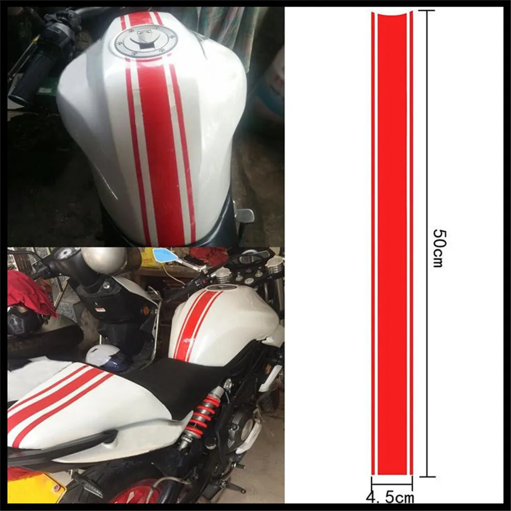

50*4.5CM 1PCs DIY Motorcycle Fuel Tank Sticker Waterproof for Kawasaki Z800 E veRsion NINJA 250 300R Z250 Z300 VERSYS 300X