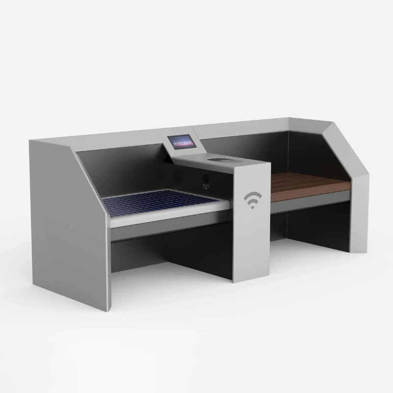 Energy Saving Smart Long Chair WiFi Charging Solar Panel Bench Park Bench Good Price