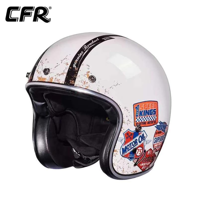 High strength fiberglass classic retro Open face 3/4 helmet, for Harley Davidson cruising motorcycle protective helmet,Capacete