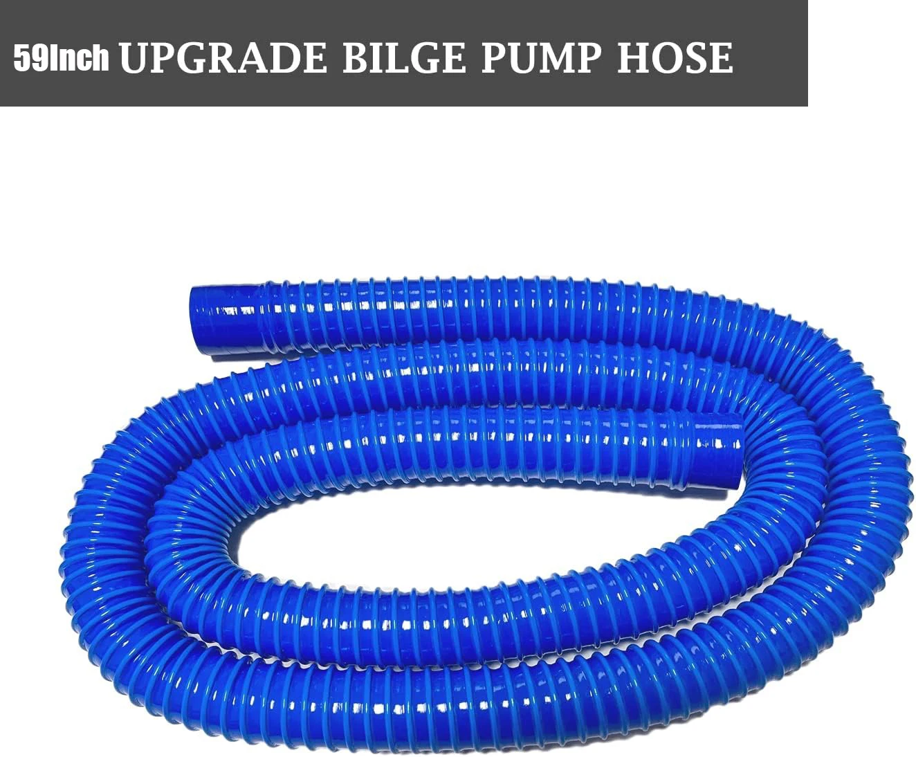 

Premium Quality RV Bilge Pump Hose 1-1/8 Inch Diameter Kink-Free Flexible PVC 6.5 FT Long with Installation Kit for Boat And RV