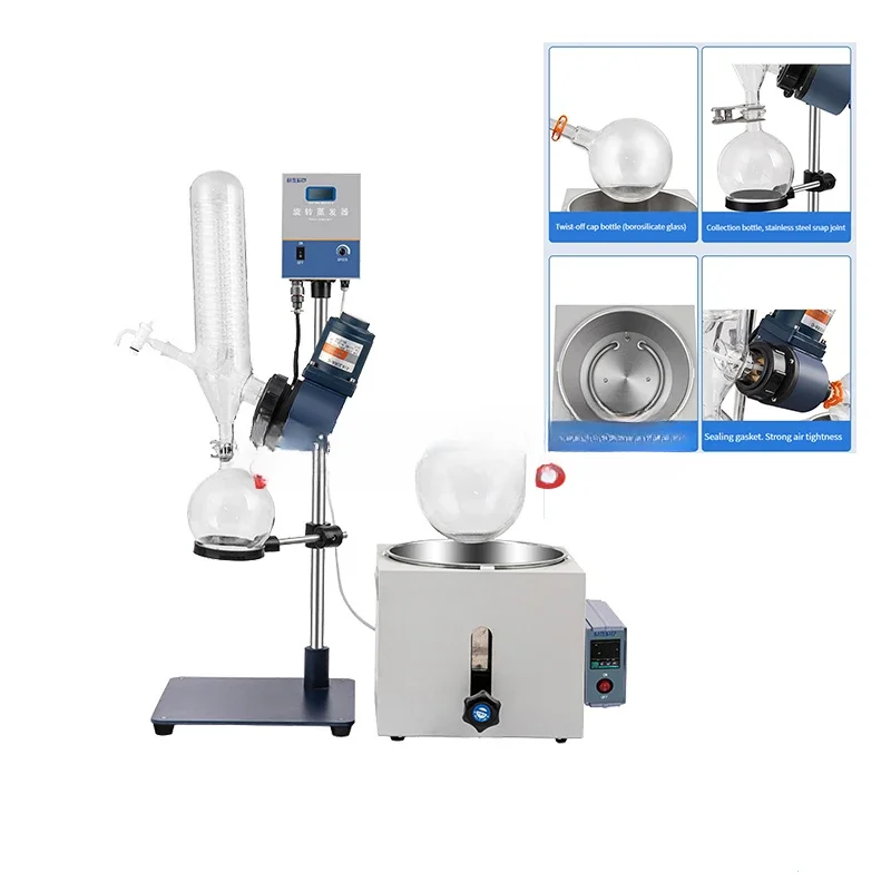 For Distillation System with Rotation Evaporation  Lab-scale Rotary Evaporator Rotovape Glass