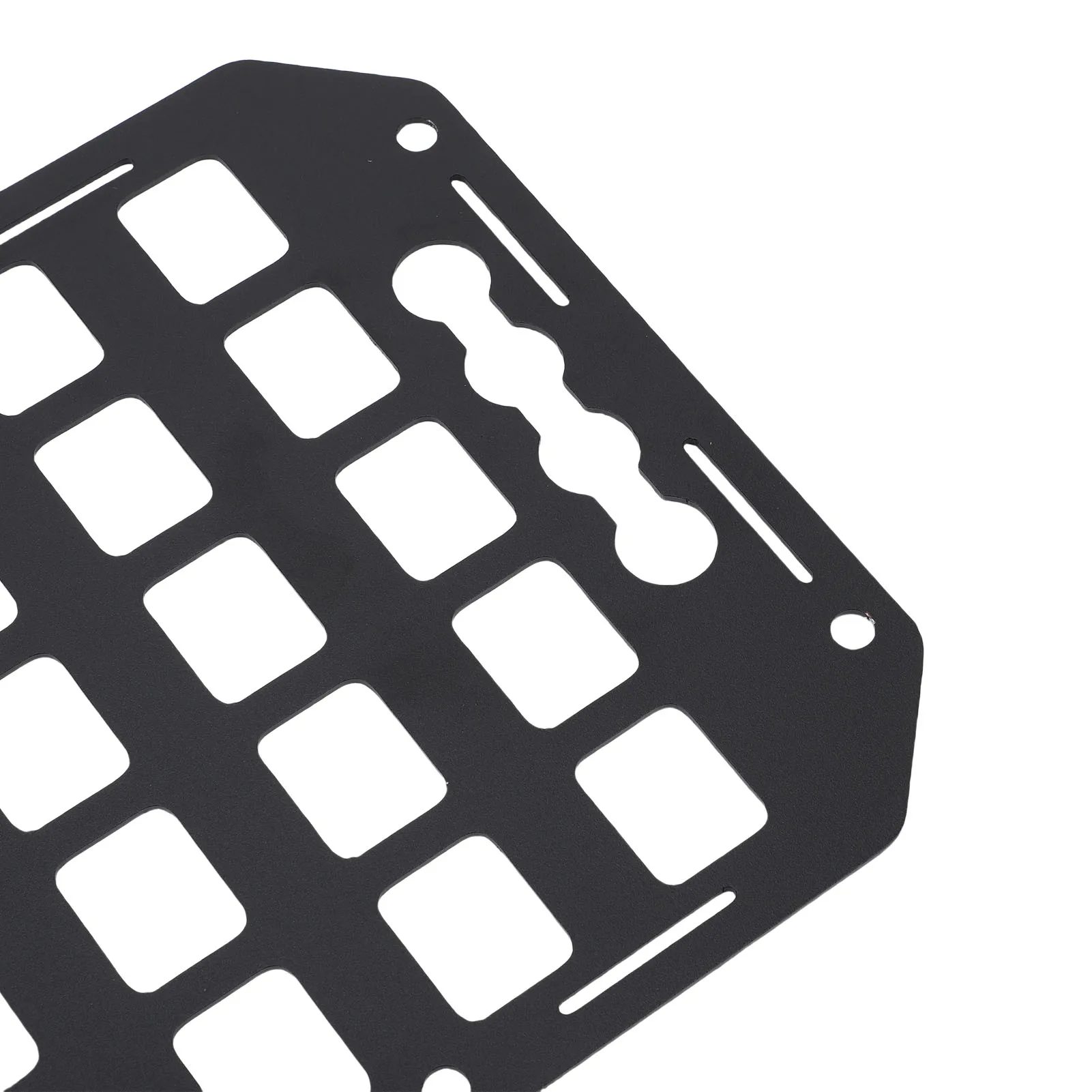 Картина 5: Грузовик-кровать Molle Panel 16,61x8,86x0,08 дюйма, легко удаляемый алюминиевый L-трек, органайзер Molle Panel для автомобилей, внедорожников, пикапов, фургонов, автофургонов