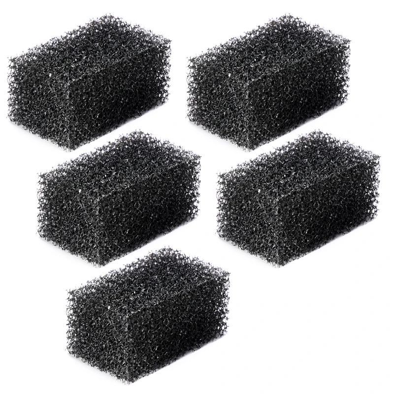 Protector de agua práctico y efectivo, cartucho de filtro recolector de residuos limpios, filtro de algodón para pecera, Bio esponja para acuario, 6 uds.