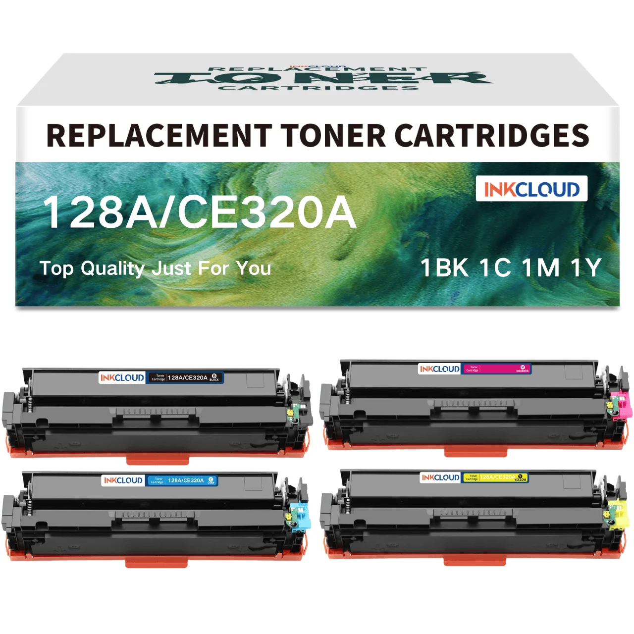 

INKCLOUD 128A CE320A Замена для HP 128A CE320A CE321A CE322A CE323A Pro CM1415fn CM1415fnw CP1525n CP1525nw
